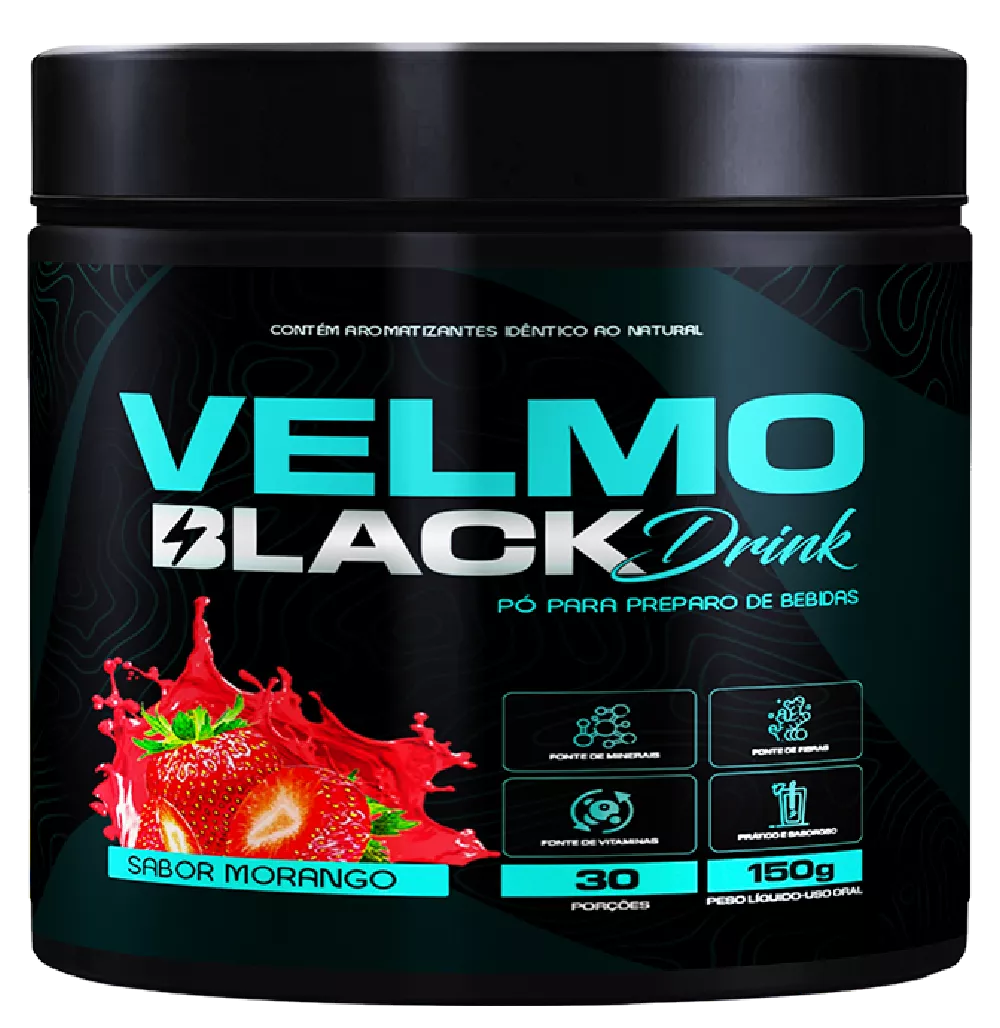 Velmo Black Drink Morango 1 POTE