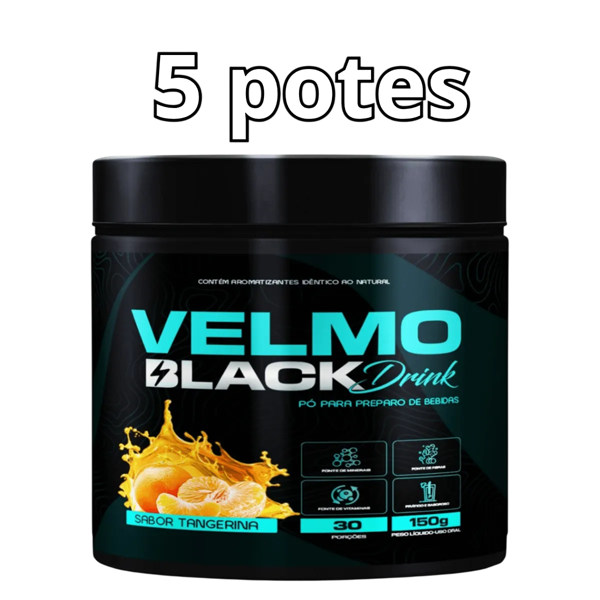 Velmo Black Drink Tangerina 5 POTES